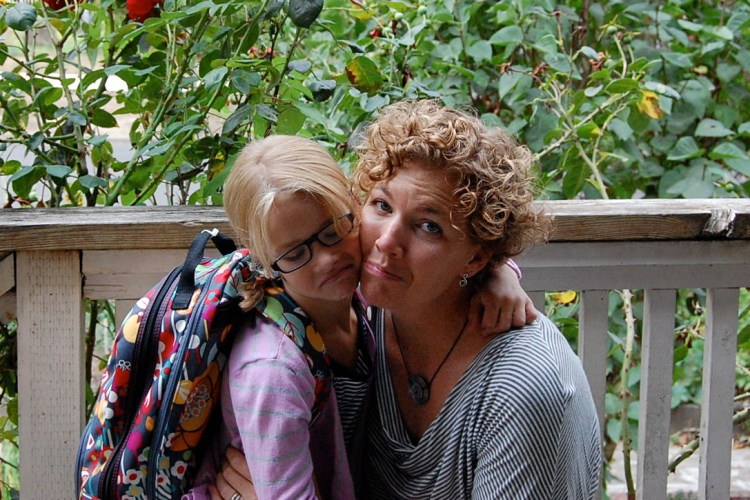 Our sad faces....we both knew that being a part was going to be hard. 