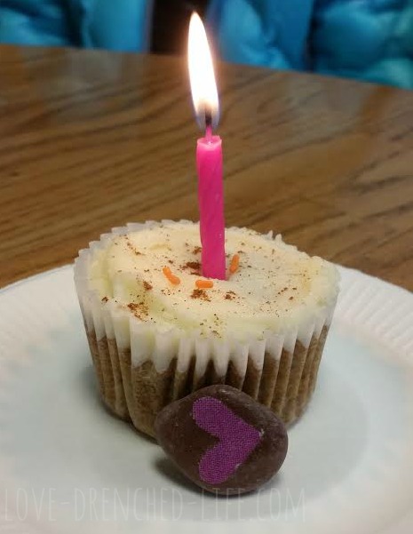 A birthday cupcake